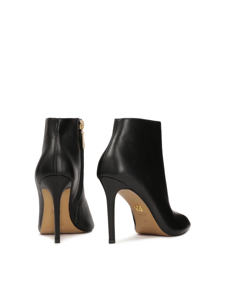 Bottes noires à bout ouvert et à bout pointu IRINA