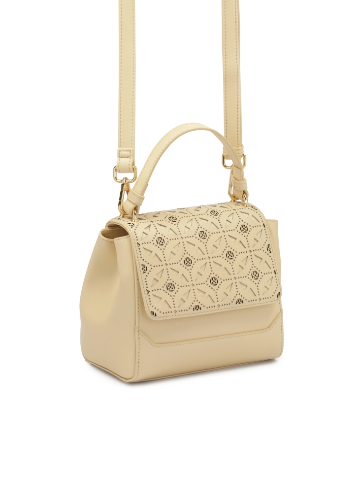 Sac à main avec rabat décoré d'un motif ajouré KRISTENA