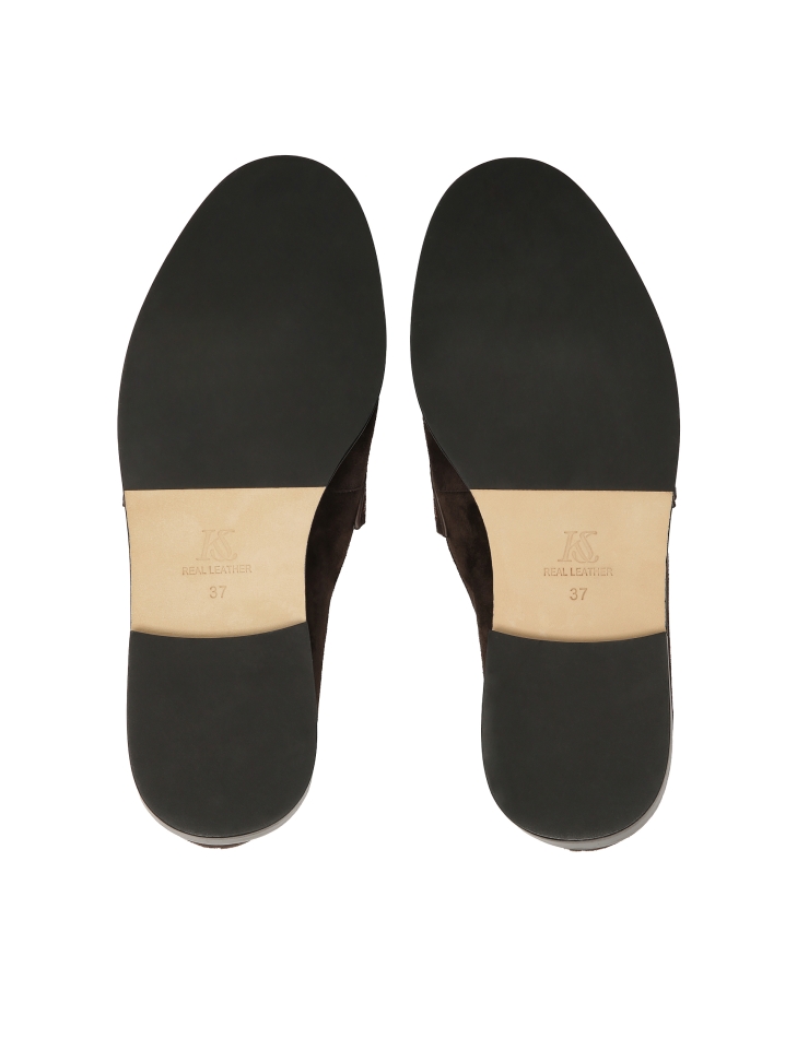 Mocassins en daim marron KS OLZA