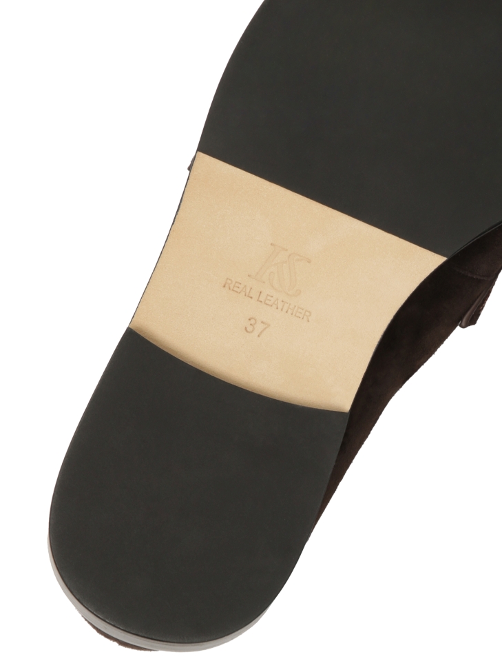 Mocassins en daim marron KS OLZA