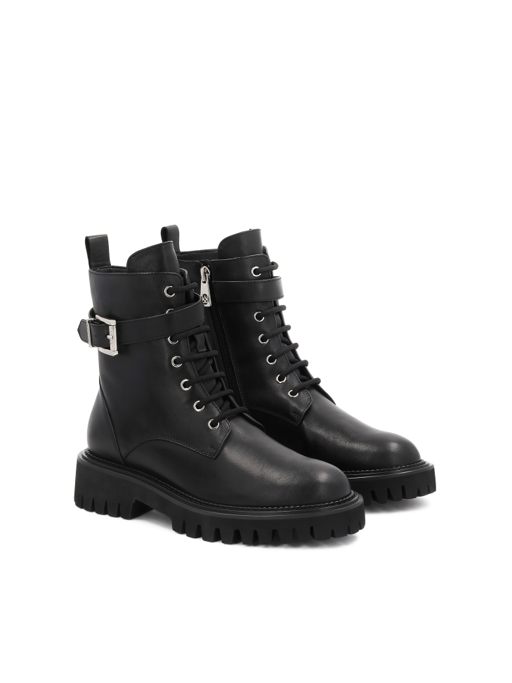 Bottes en cuir décorées de rayures BALL