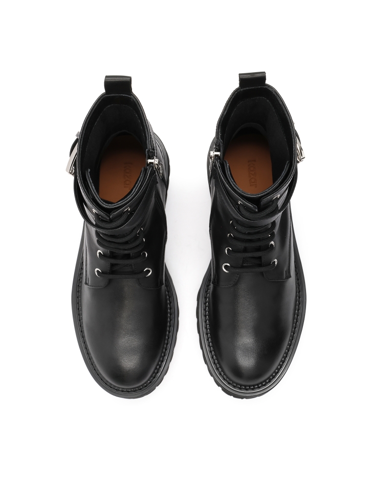 Bottes en cuir décorées de rayures BALL