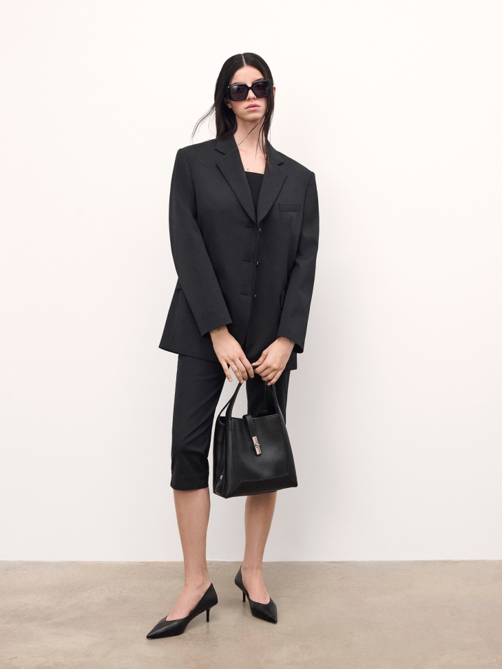 Escarpins noirs classiques à bouts pointus EVELISE