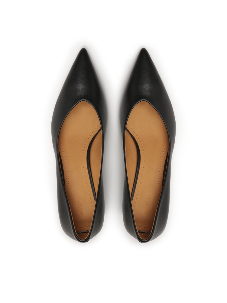 Escarpins noirs classiques à bouts pointus EVELISE