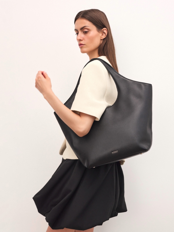 Grand sac à bandoulière en cuir FOLA