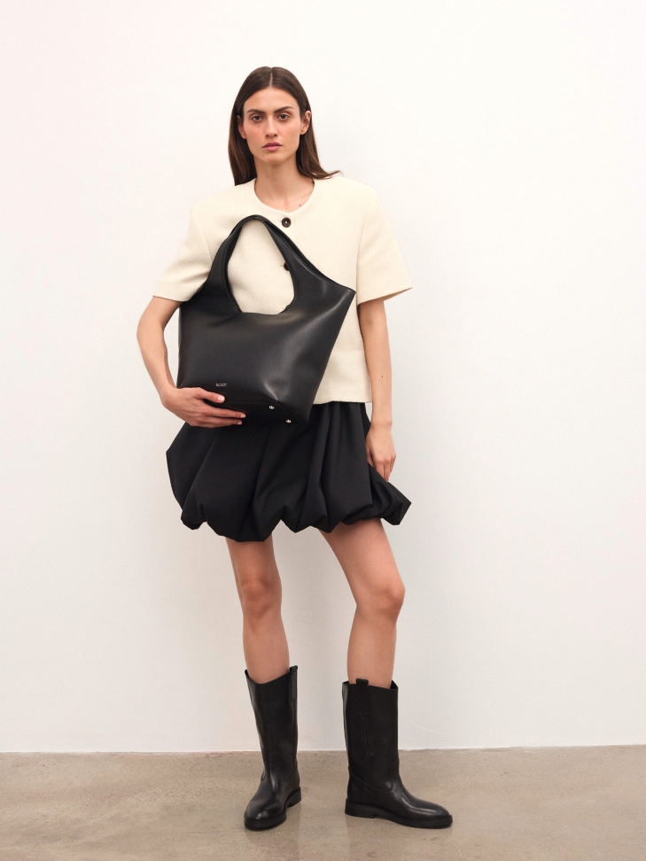 Grand sac à bandoulière en cuir FOLA