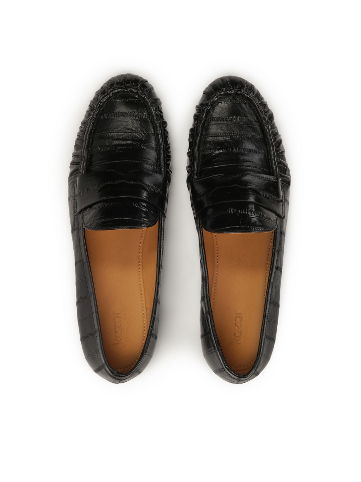 Mocassins en cuir estampillé DIONEA