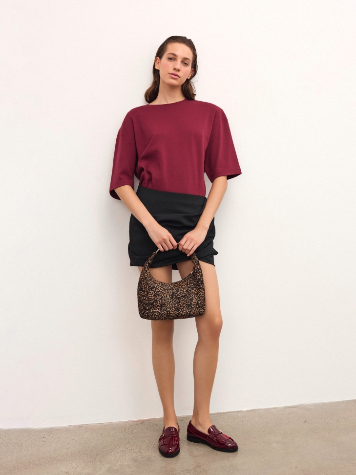 Chaussures en cuir verni marron à glands IVESDALE