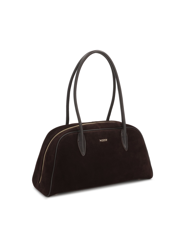 Sac à main en daim marron KYLE