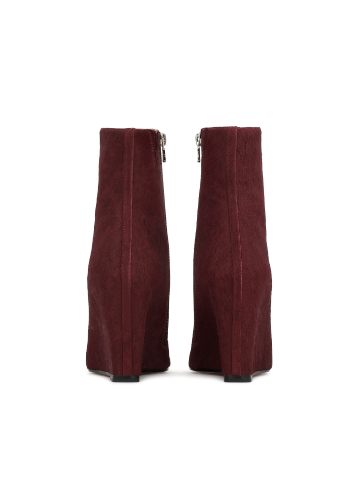 Bottes marron avec poils naturels KS OTYLIE