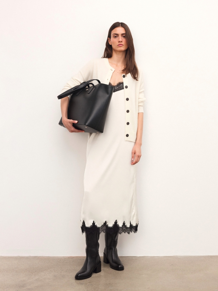 Sac à bandoulière minimaliste en cuir CEDRINE