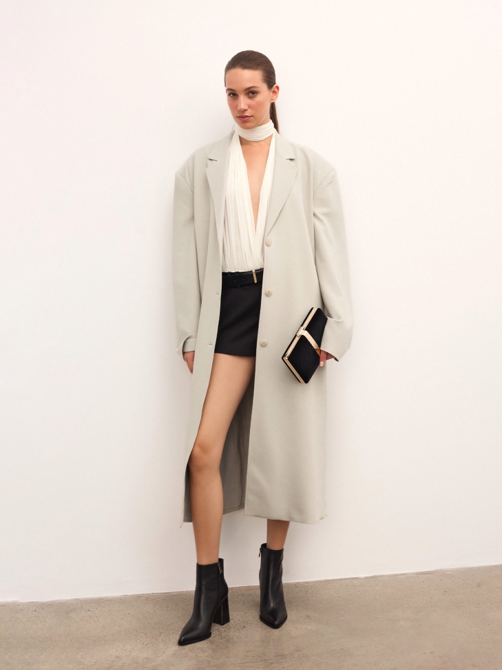 Élégante pochette en velours noir ANIYAH