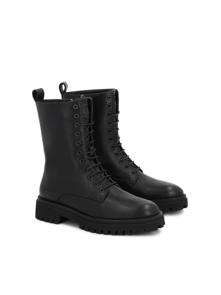 Bottes noires classiques à semelle trilobée MAILLE