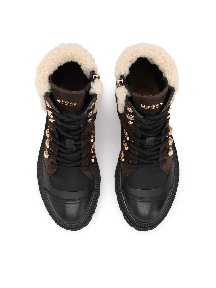 Bottes en daim avec laine de mouton SAMMY